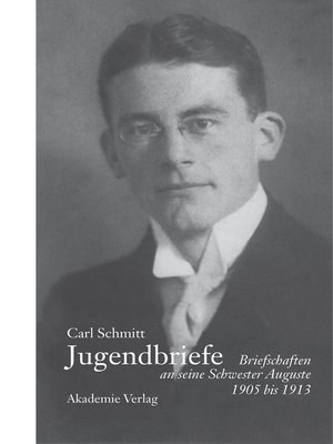 cover image of Carl Schmitt--Jugendbriefe